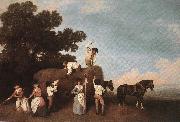 STUBBS, George Haymaking  t oil painting artist